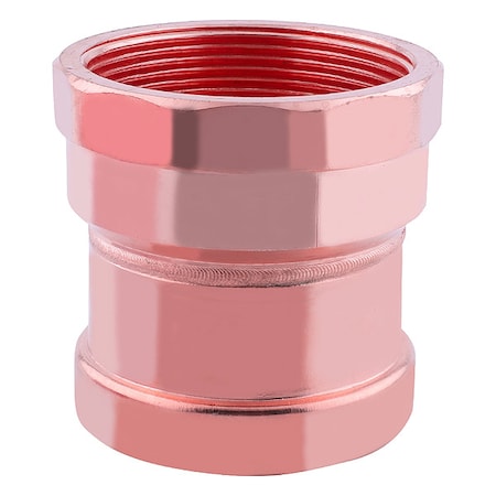 816Z58 - Strt, Copper, Press-fit 4 in, FNPT 4 in