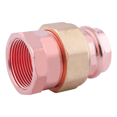 816Z92 - Strt, Brass, Press-fit 3/4", FNPT 3/4"