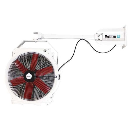 Multifan B4E50TDF - Corrosion Resistant Standard Duty Industrial Fan, Pedestal, Wall Mount, 20 in Blade Dia, 120 V