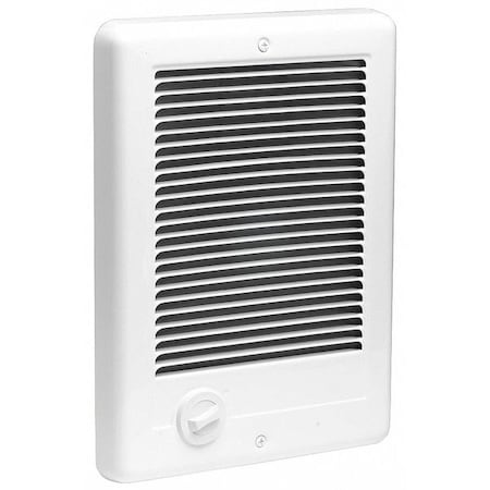 Cadet CSC101TW - Compact Electric Wall Mount Heater, 12 in H Grille, Recessed, 1000 W, 120 V AC, 1-Phase, White
