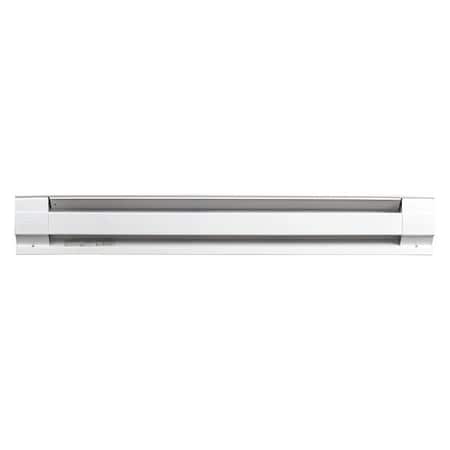 Cadet 4F1000W - 48" White Electric Baseboard Heater, 750/1000 W, 208/240 V