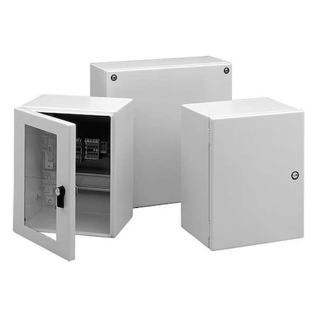 Nvent Hoffman LHC252015 - 1/4 Turn Latch Electrical Enclosures, 9.84 in H, 5.91 in D, 8 in W, 12, 3, 4, Steel