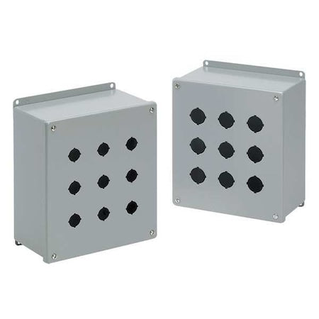 Nvent Hoffman E2PBXM - Pushbuttn Enclosure,4.75 in D,Mild Steel