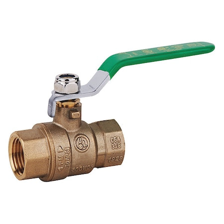 107-822NL - 3/8" FNPT Brass Ball Valve Inline