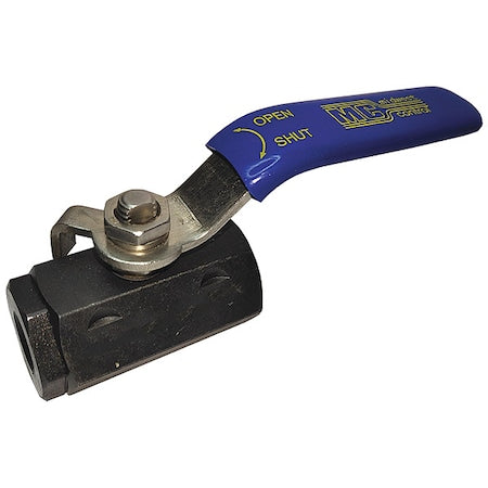 32H962 - 1/2" FNPT Carbon Steel Ball Valve Inline