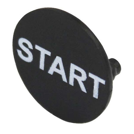 Dayton 32J078 - Legend Plate, Start, White/Black, Round