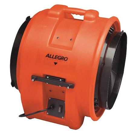 Allegro Industries 9553 - Confined Space Blower,Blk/Orng/Yell,22.5"W