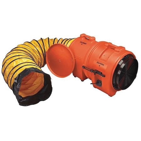 Allegro Industries 9553-25 - Confined Space Blower,Blk/Orng/Yell,22.5"W