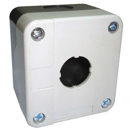 Dayton 32W279 - Push Button Enclosure,22mm,1 Hole,Plastic