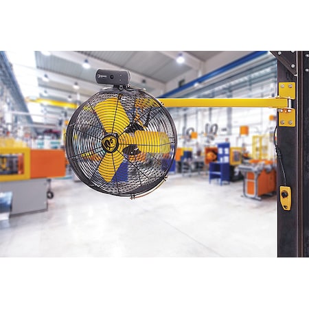 Big Ass Fans F-AE1-2401L12S34 - Standard-Duty Industrial Fan, Variable Speeds, Black, Controller, Mount
