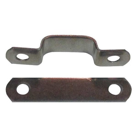 Dixie Line Clamps 603 - Tube Clamp,Two-Hole w/Backplate,SS,PK25