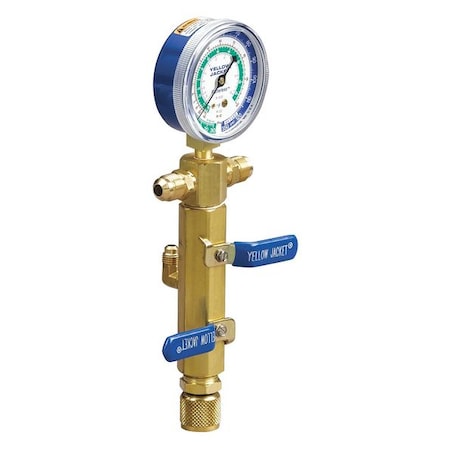 Yellow Jacket 93853 - Single Manifold Gauge, 2 1/2 in Gauge
