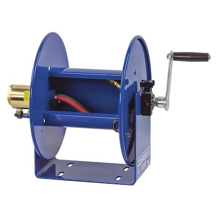 Coxreels 112WL-1-100 - Hand Crank Hose Reel,100 ft,1/4" ID,Blue