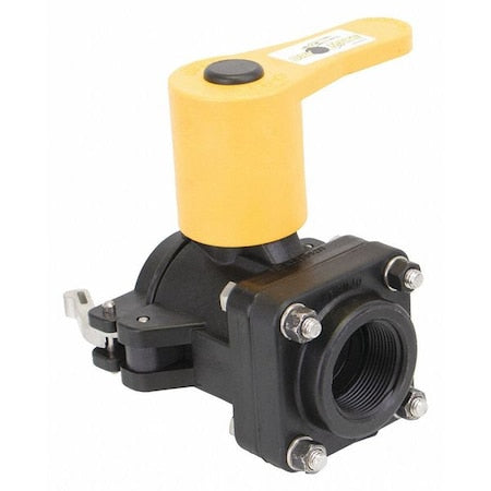 Banjo DM150A - Manual 2-Way Ball Valve,NPT,Polypro