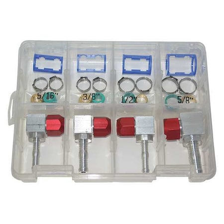 Airsept 76726 - A/C Line 90 deg. Repair Kit,SAE,28 pcs.