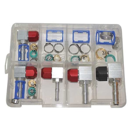 Airsept 76075 - Line Splice 90 deg Repair Kit,SAE,7 pcs.