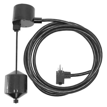 Dayton PP92010G - Float Switch, 10 ft, PVC, 125 V AC
