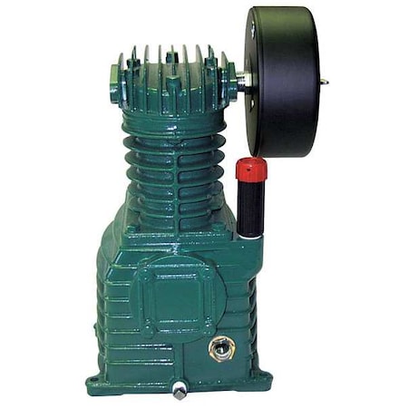 Rolair PMP12K17GR - Air Compressor Pump, 1 1/2 hp, 3 hp, 1 Stage, 34 fl oz Oil Capacity, 2 Cylinder