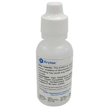 Krytox LCB143AZ - Lubricant, 2 oz, Bottle, PFPE Base, 300 Degrees F Max Op Temp, Colorless, 143 AZ Series