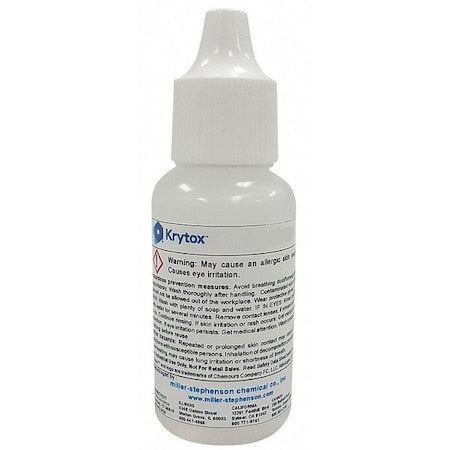 Krytox LAB143AD - Lubricant, 0.5 oz, Bottle, PFPE Base, 600 Degrees F Max Op Temp, Colorless, 143 AD Series