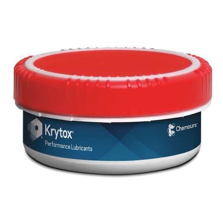 Krytox 240 AC - Multipurpose Grease, 0.5 kg, Jar, Synthetic Base, 550 Degrees F Max Op Temp, White, 240 AC Series