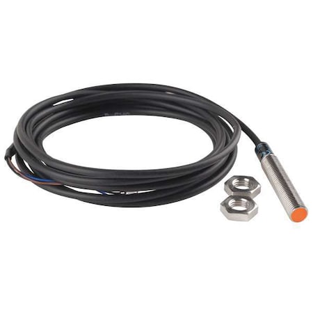 Ifm IE5121 - Cylindrical, Inductive Proximity Sensor, 8 mm Dia., Brass, 2 m, Bare Wire, 3 Wires, Shielded