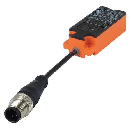 Ifm KQ6005 - Capacitive, Rectangular Proximity Sensor, PBT, 0.1 m, M12, Wires, Unshielded