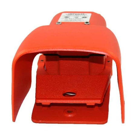 Linemaster 534-SWH - Foot Swtch,Orange,Cast Iron,SPDT,Momentary