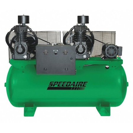 Speedaire 35WC63 - Elec. Air Compressor, Duplex, 7.5 HP, 49 CFM