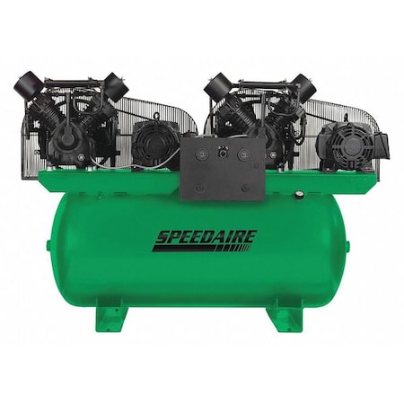 Speedaire 35WC65 - Elec. Air Compressor, Duplex, 15 HP, 100 CFM