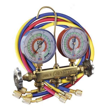 Jb Industries 22246 - Manifold Gauge Kit,5 ft L,3 1/8 in Gauge