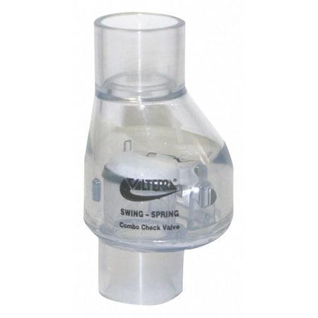 Valterra 200-C07 - 3/4" Slip PVC Spring Swing Check Valve