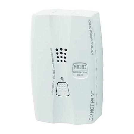 Macurco CM-E1 - Gas Detector, Carbon Monoxide, Audible and Visual Alarm, 9-32 V DC, Residential/Light Commercial