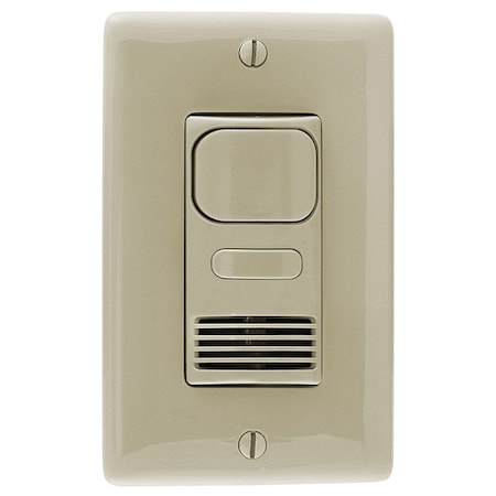 Hubbell Wiring Device-Kellems AD2000I1 - Wall Mount Sensor, Occupancy, Vacancy, Hard Wired, Ivory, 1,000 sq ft, Fluorescent, Incandescent