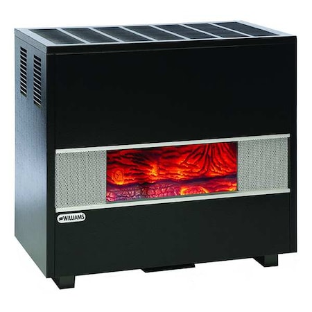 Williams Comfort Products 5002522A - Hearth Heater, Natural Gas, Top Vent Vent Type, Gravity Convection