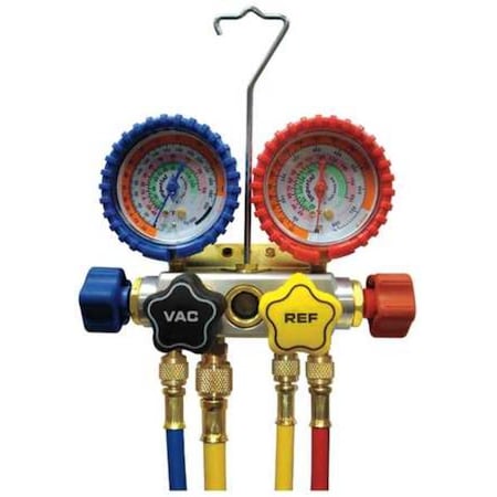 Imperial 846-CS - Mechanical Manifold Gauge Set,4-Valve