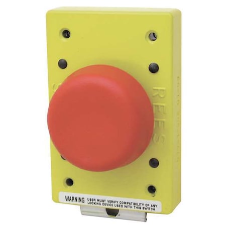 Rees 01981-002 - Push Button Operator, 57 mm, 1 NO/1 NC, Red