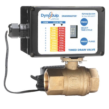 Dynaquip Controls AD2A 1 - Auto Drain Valve,115 V,1 In.