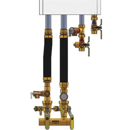 Webstone 5FK5-CH - Boiler Inst Kit,1in,1in FIP,Dbl Ball Drin