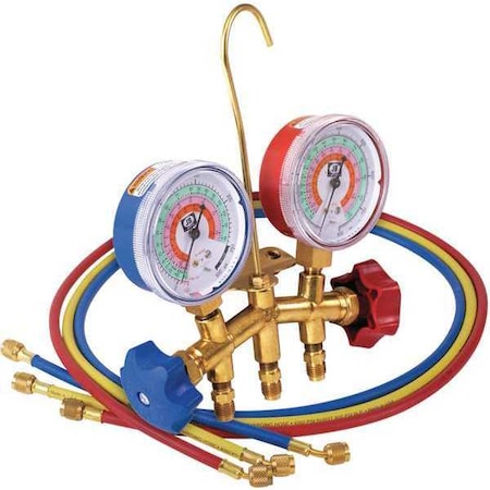 Jb Industries M2-5-410A-SS - Manifold Gauge Kit,5 ft L,2 1/2 in Gauge