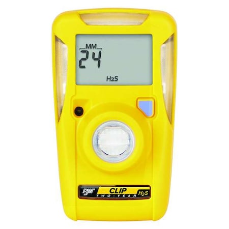 Honeywell Bw BWC2-H - Single-Gas Detector, Detects Hydrogen Sulfide, High 15 ppm/Low 10 ppm Alarm Setting, Lithium Battery