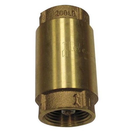 Campbell CV-5TLF - 1-1/4" FNPT Low Lead Brass Spring Check Valve