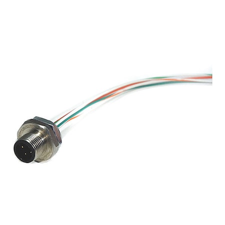 Remke E04R0010P24 - Receptacle,Etherlink M12,M,4 Pole,1 ft.