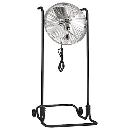 Tpi F18H-TE - 18" Floor Fan Stand, 120 V, TEAO, 1/8 HP, Gray
