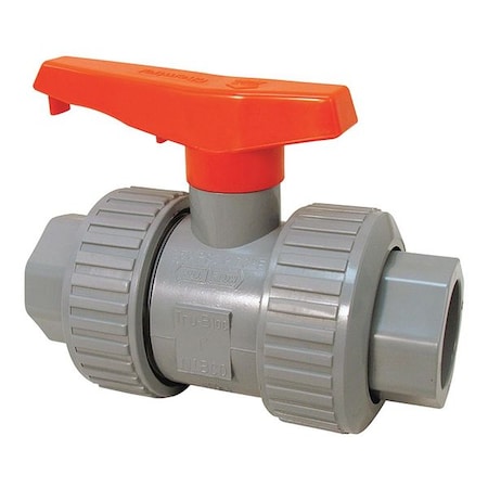 Chemtrol U51TB-V 1 - 1" Socket x FNPT CPVC Ball Valve Inline True Union
