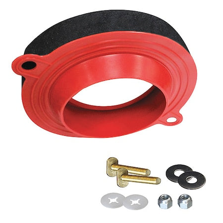 Korky 6000BP - Wax-Free Seal Kit, For Usewith Unvrsl Fit, Red