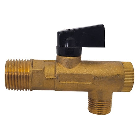 Speedaire 0029-2 - Filter Ball Valve,Brass,3/8in Drain Port