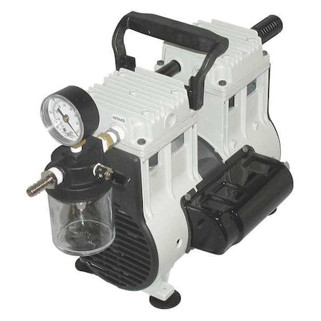 Welch 2581B-50 - Piston Vacuum Pump, 0.333 hp, 1 Phase