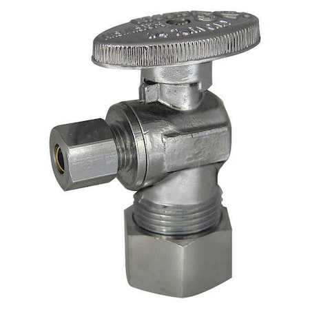 Kissler 88-9375 - Angle Stop Valve, Brass, Compression, 1/4in