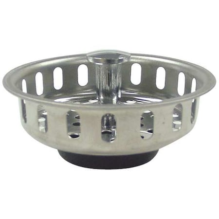 Kissler 59-2015 - Basket Strainer, Stainless Steel/Chrome, 3-1/4 in, PK5